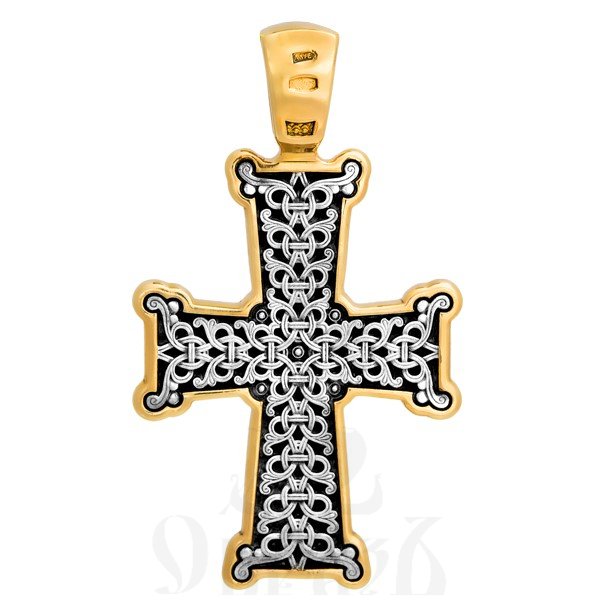 крест «голгофа», серебро 925 проба с золочением (арт. 101.092)