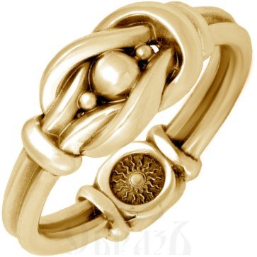 кольцо «узел любви» золото 585 пробы желтое (арт. 208.331)